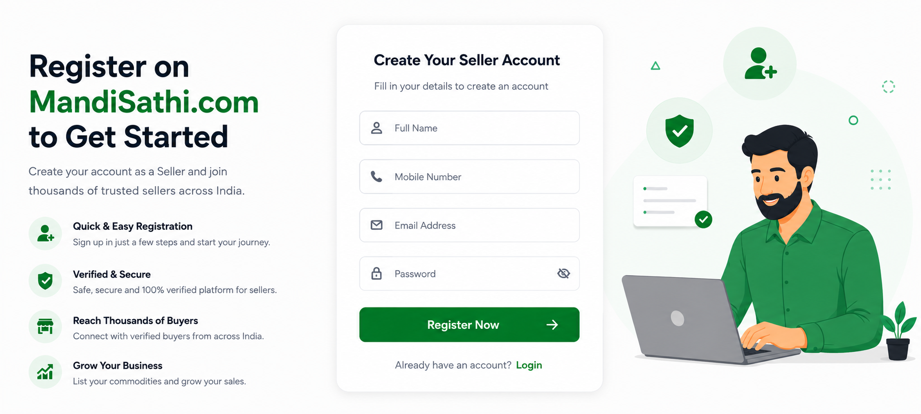 Register on MandiSathi