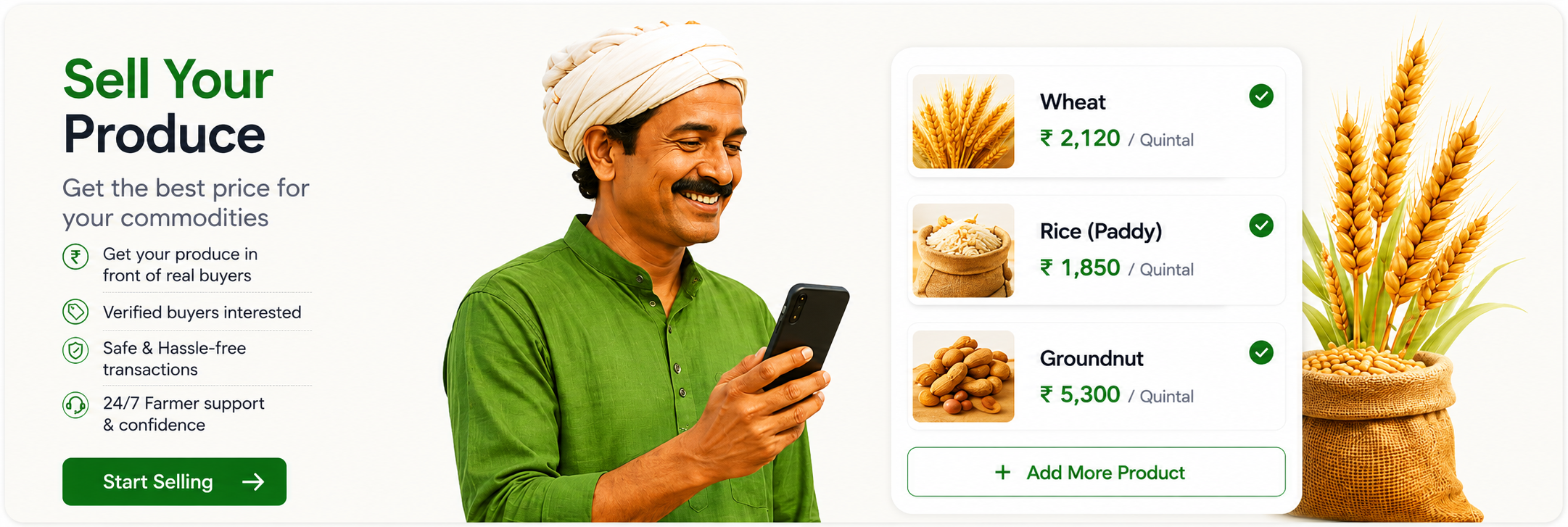 Seller listing commodity online